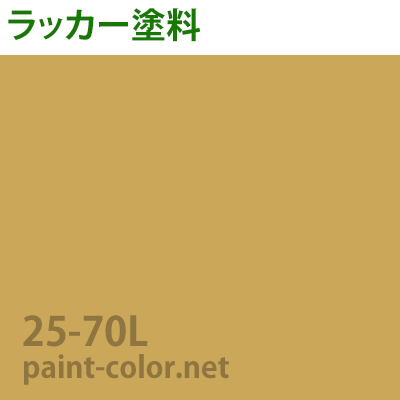 アクリルラッカー塗料の調色 日塗工番号25-70L | 塗料調色のペイントカラー